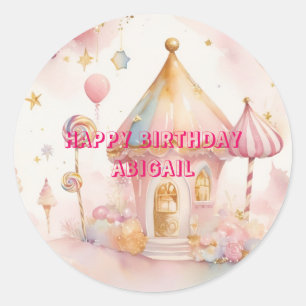 Whimsical wonder Candyland Classic Round Sticker