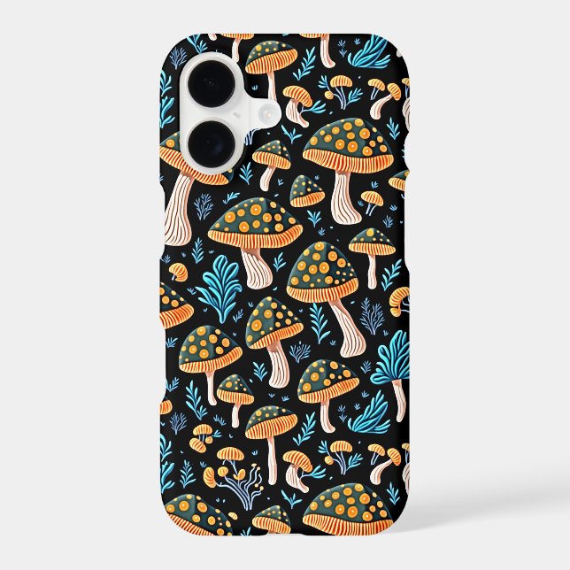 Whimsical Wonder: Mushrooms Pattern Case-Mate iPhone Case (Back)