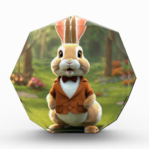 Whimsical Wonderland 3D Animation Rabbit Photo Bl