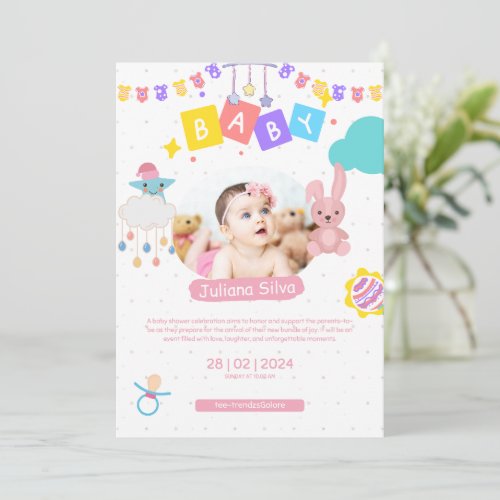 Whimsical Wonderland Baby Shower Delight Invitation