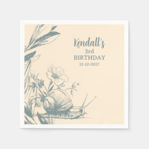 Whimsical Wonderland Garden Tea Birthday Napkins