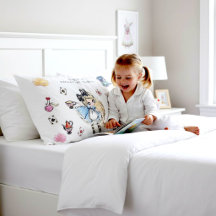 Whimsical Wonderland Tea Party White Pillowcase