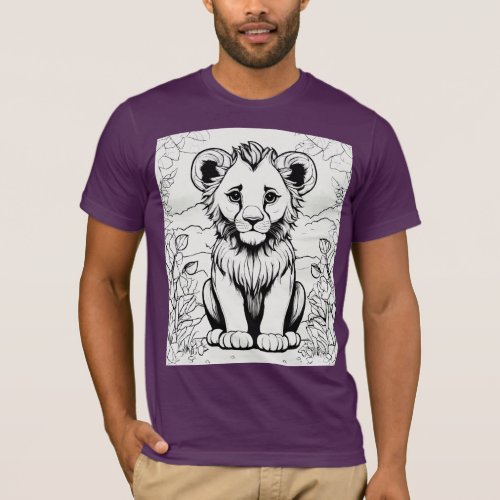 Whimsical Wonders Lion Cubs Leap T_Shirt