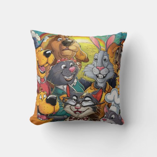 Whimsical Wonders Throw Pillow