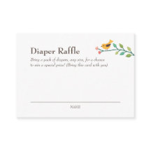 Whimsical Woodland Animals Diaper Raffle