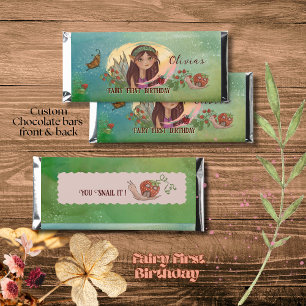 Whimsical Woodland Fairy Birthday Party Hershey Bar Favors