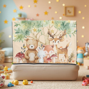 Whimsical Woodland Forest Animals Pillow Case