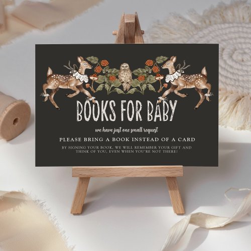 Whimsical Woodland Forest Book Request Enclosure Card