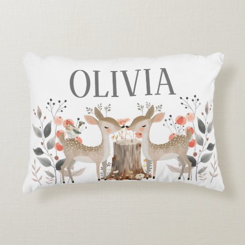 Whimsical Woodland _ Forest Friends Collection  Accent Pillow