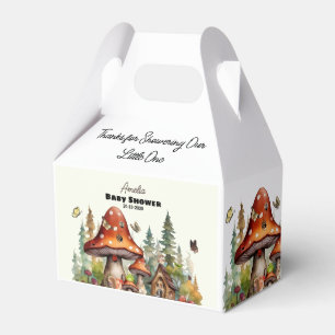 whimsical woodland forest Mushroom baby shower Favor Boxes