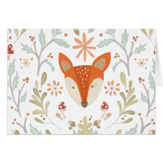 Whimsical Woodland Fox Cards (Front Horizontal)
