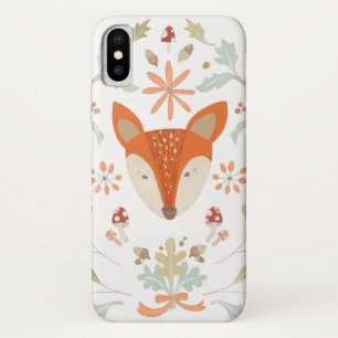Whimsical Woodland Fox iPhone X Case