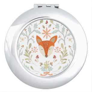 Whimsical Woodland Fox Mirror For Makeup