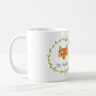 Whimsical Woodland Foxes Mr. and Mrs. Bride's Coffee Mug