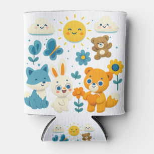 Whimsical Woodland Friends Can Cooler