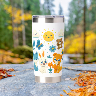 Whimsical Woodland Friends Stainless Steel Tumbler