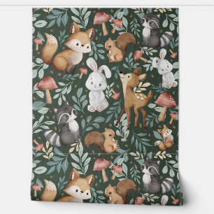 Whimsical Woodland Friends Wallpaper