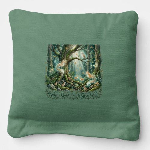 Whimsical Woodland Nature Décor Cornhole Bags