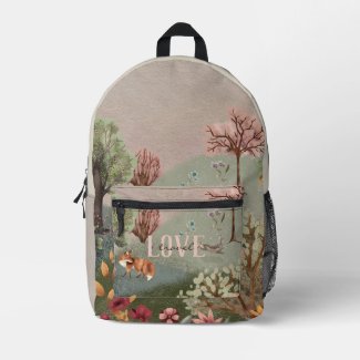 Whimsical Woodland Scene Colored Pencil