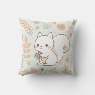Whimsical Woodland  Throw Pillow