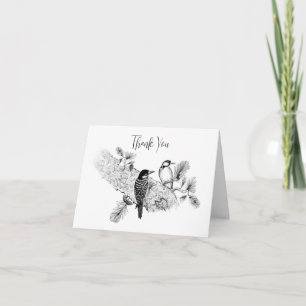 Whimsical Woodpecker Thank You Card