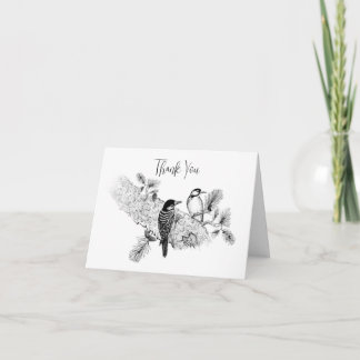 Whimsical Woodpecker Thank You Card