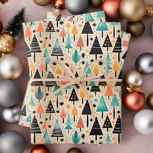 Whimsical Wrapping Paper Sheets Set of 3