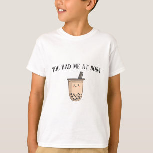 Whimsical You Had Me At Boba Kid's Tshirt