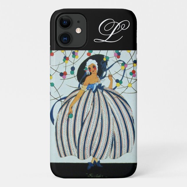 WHIMSICAL YOUNG GIRL MONOGRAM / Beauty Fashion Case-Mate iPhone Case (Back)