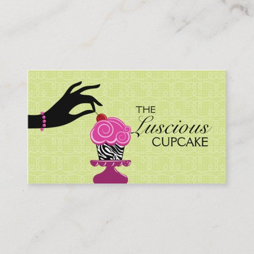 Customizable Whimsical Zebra Bakery Business Cards