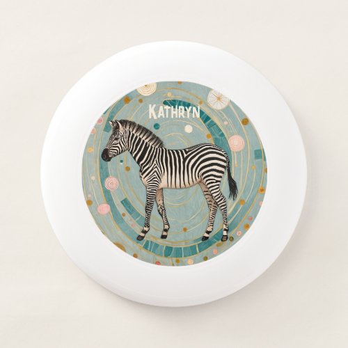 Whimsical Zebra Personalized Wham_O Frisbee