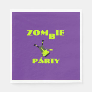 Whimsical Zombie Party Halloween Party Napkins