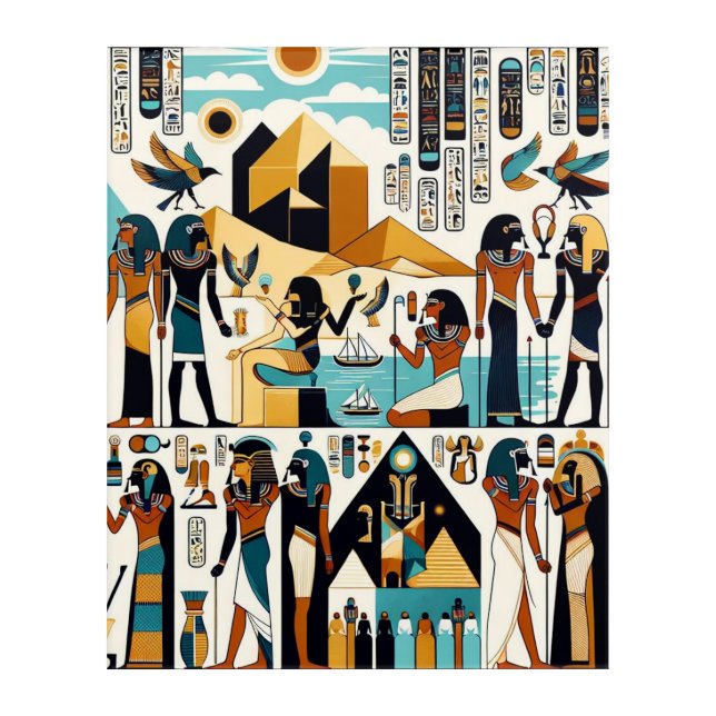 WhimsicalArtworks Hieroglyphic Enigma Wall Art (Front)