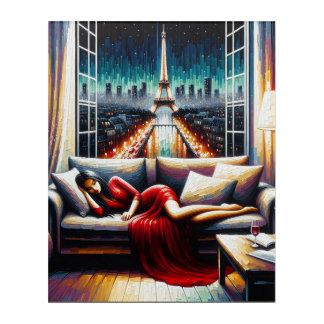 WhimsicalArtworks Parisian Dream Acrylic Wall Art
