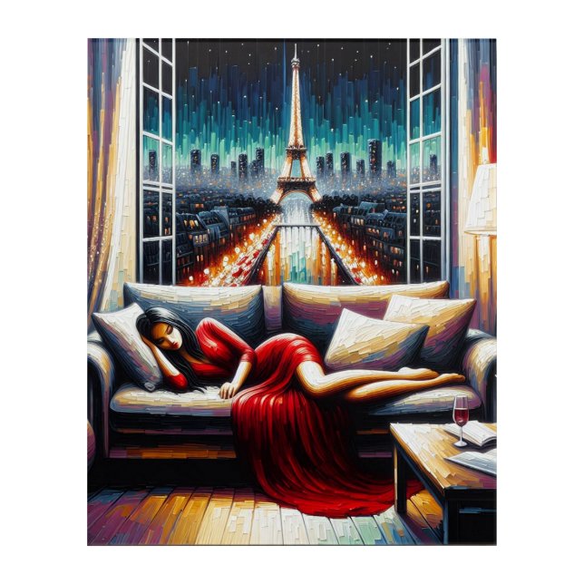 WhimsicalArtworks Parisian Dream Acrylic Wall Art (Front)
