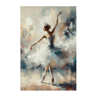 WhimsicalArtworks Swan Song Abstract Wall Art