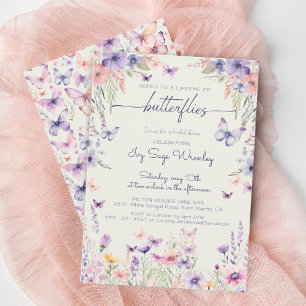 Whimsicle "lifetime of butterflies" bridal shower invitation