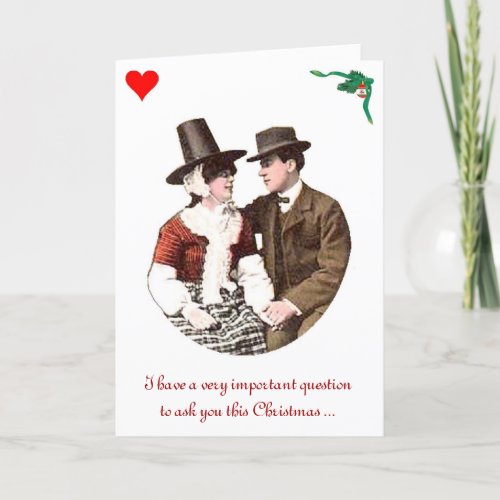 Whimsicle Romantic Christmas Card