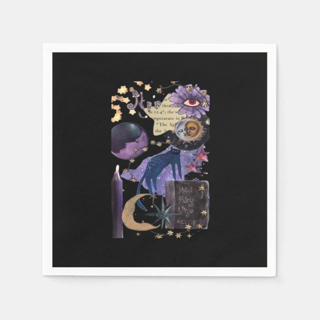 Whimsigoth Aesthetic 90s Napkins (Front)