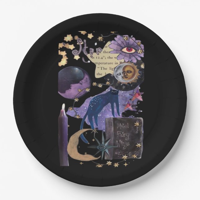 Whimsigoth Aesthetic 90s Paper Plates (Front)