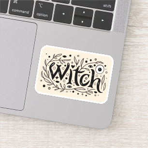 Whimsigoth aesthetic Witch Sticker