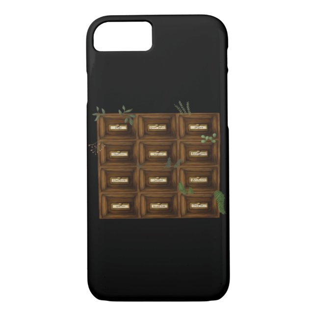 Whimsigoth Apothecary Drawers Case-Mate iPhone Case (Back)