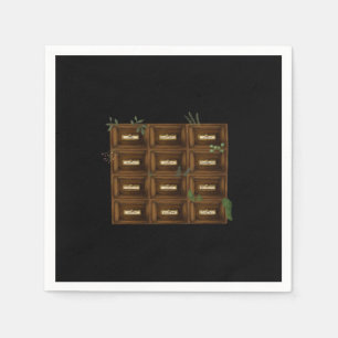 Whimsigoth Apothecary Drawers Napkins