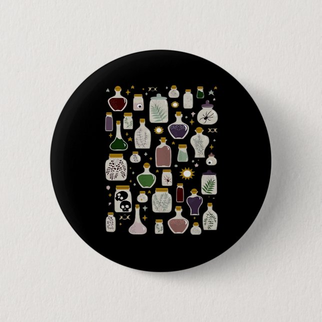 Whimsigoth Apothecary For Lights Button (Front)