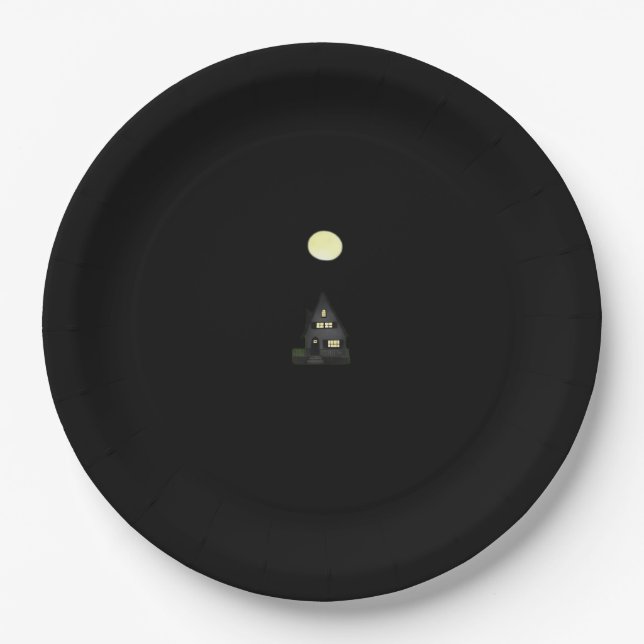 Whimsigoth Autumn Cottage Oversized Paper Plates (Front)