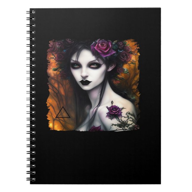 Whimsigoth – Autumn Nights & Vintage Design Notebook (Front)