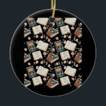 Whimsigoth Booktok Aesthetic Graphic Ceramic Ornament<br><div class="desc">A playful Whimsigoth graphic inspired by Booktok aesthetic trends. Fun and literary.</div>