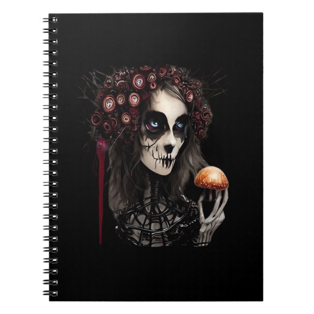 Whimsigoth – Classic Moons and Haunted Gardens Notebook (Front)