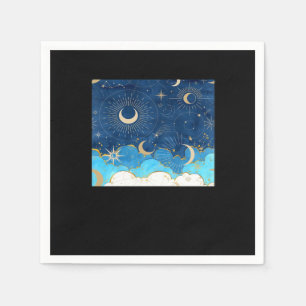 Whimsigoth Clouds Sun Moon Witchy Classic Napkins