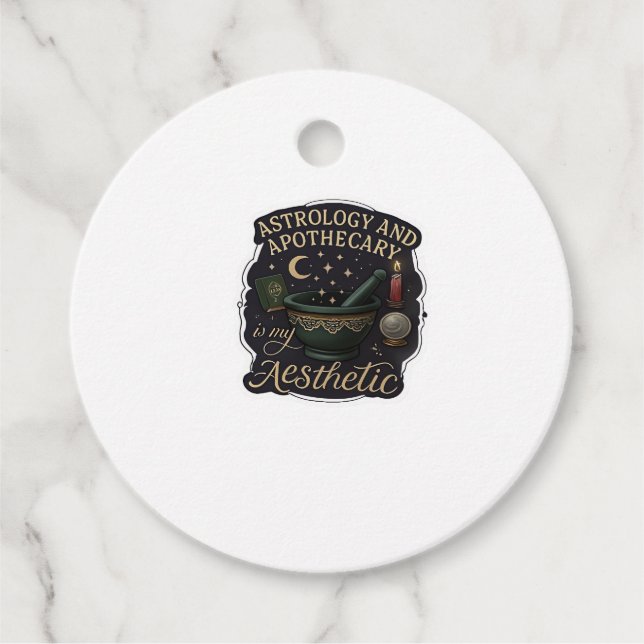 Whimsigoth Fantasy – Mystical Forests, Moons & Mag Favor Tags (Front)